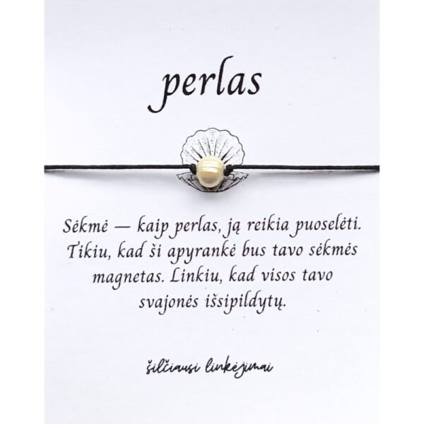 Sėkmės apyrankė "Perlas"