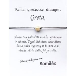 Sėkmės apyrankė „Perlas”