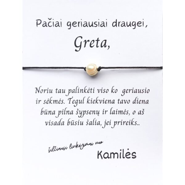 Sėkmės apyrankė „Perlas”